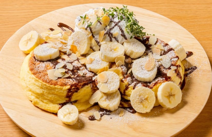 チョコバナナナッツパンケーキ